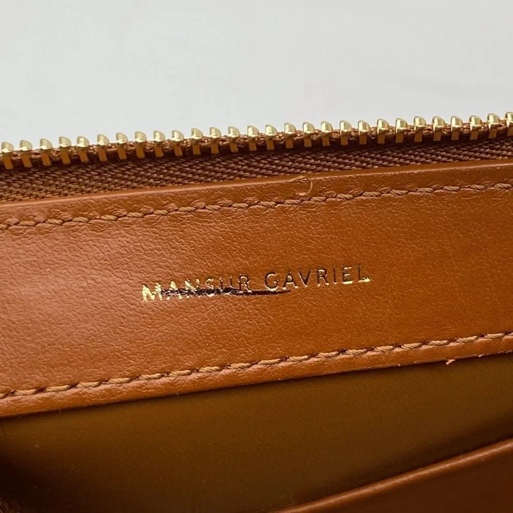 Mansur Gavriel Mini M Frame Leather Crossbody Bag